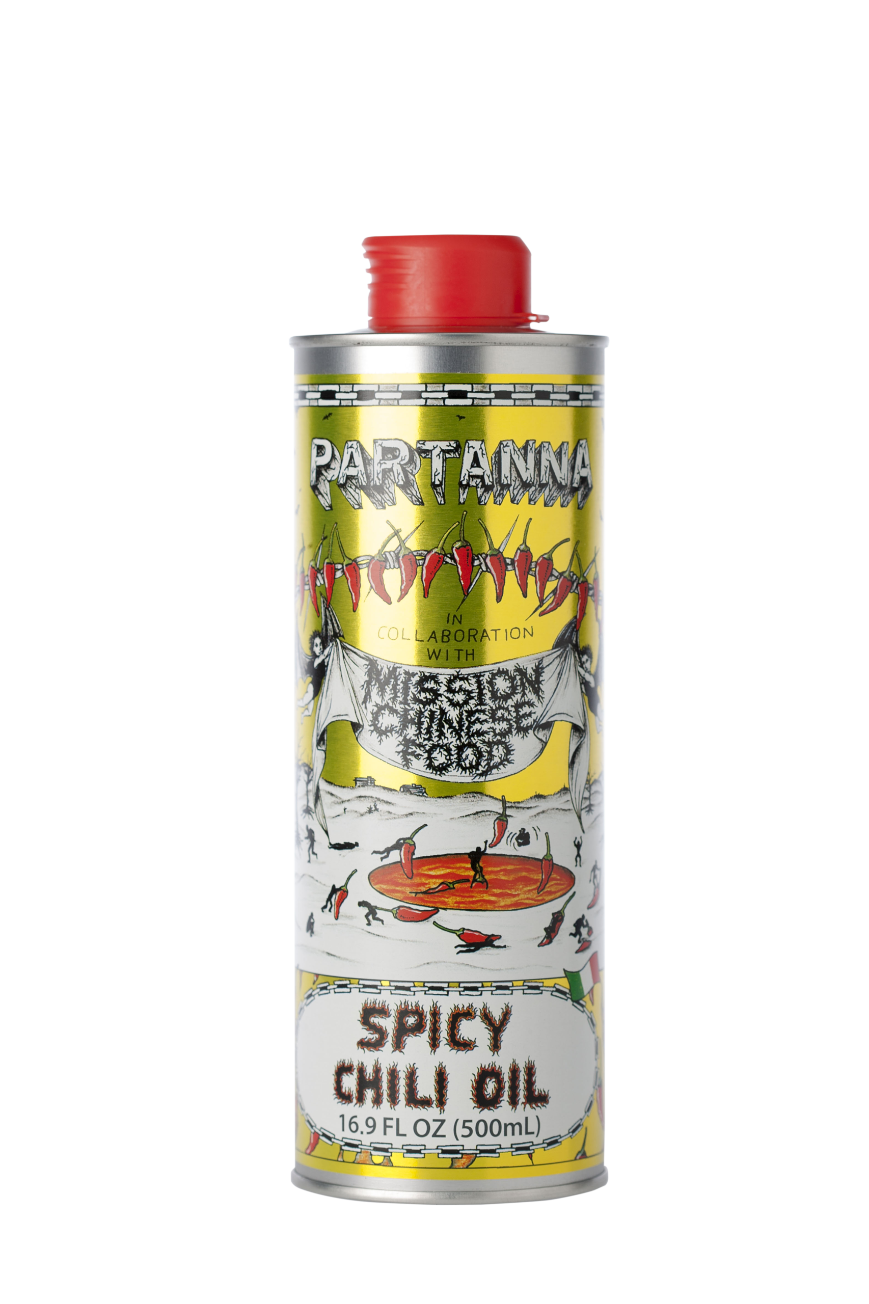 (7) Spicy Chili Oil, Partanna x Mission Chinese - 500mL (16.9 FL OZ) - Image 1