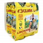 Sicilian Lemon Soda, A' Siciliana - 4 x 330mL (11.5 Fl Oz) Can