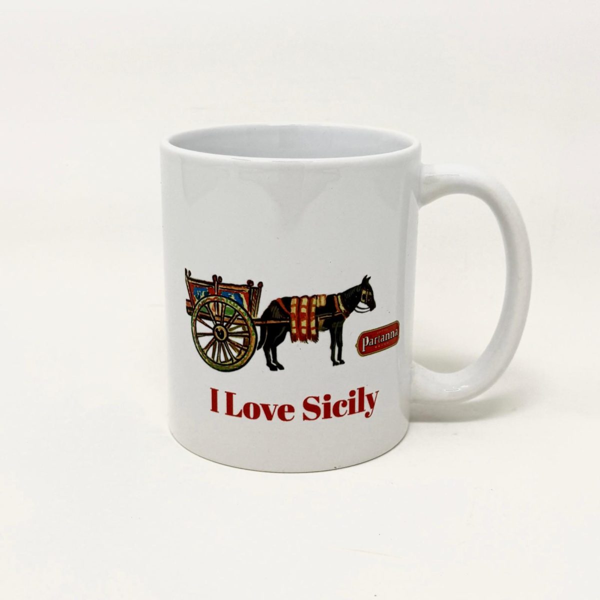 Sicilian Carretto Mug, Partanna - 11oz - Image 1