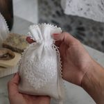 Olive Oil Soap & embroidered linen bag