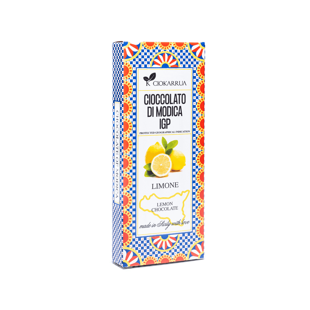 IMG_9370 Ciokarrua, Modica chocolate IGP Sicilian Lemon 2.82oz (80g) - Image 1