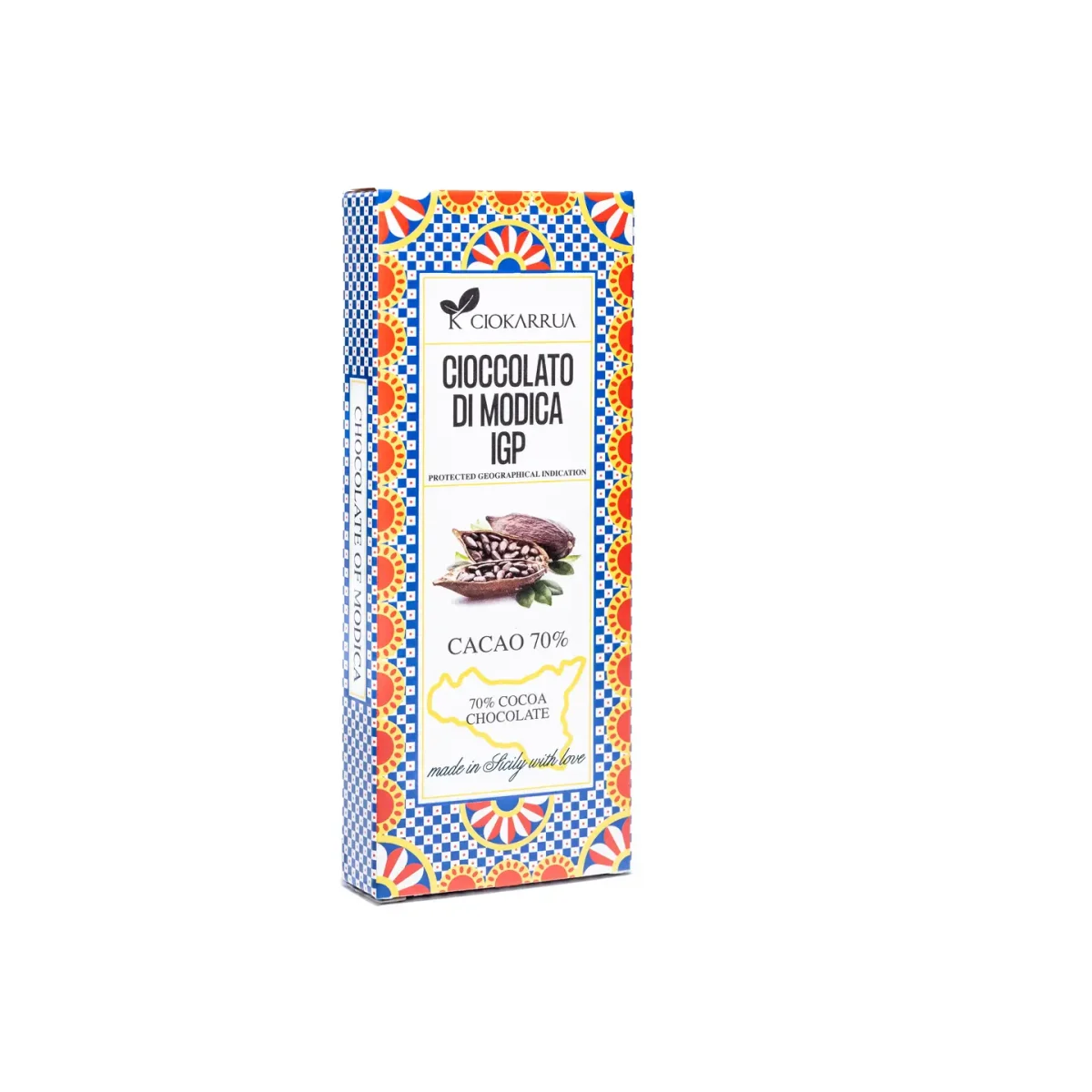 Ciokarrua, Modica Chocolate IGP Cocoa 70% | 2.82oz(80g) - Image 1