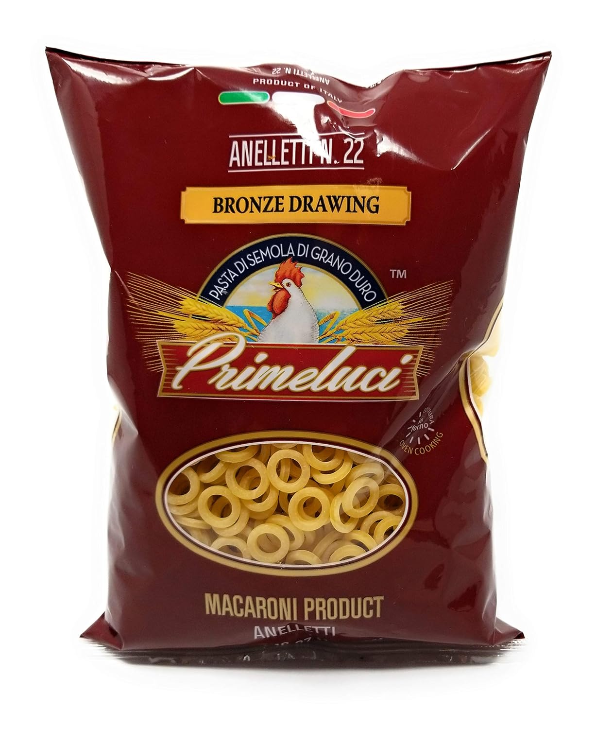 81gKOSKf7mL._SL1500_ Anelletti - Durum wheat semolina pasta - 1lb (454g) - Image 1
