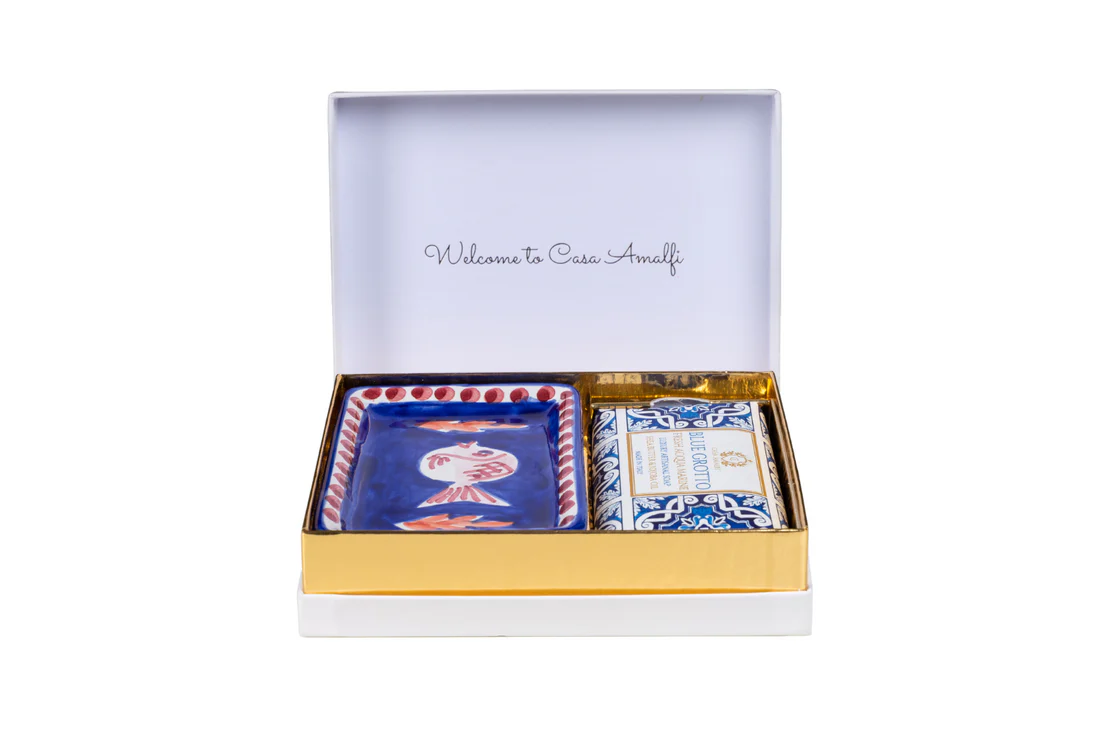 singleboxgold_whitefoto3_1100x Casa Amalfi, Fresh Acqua Marine Soap Gift Set - Image 1