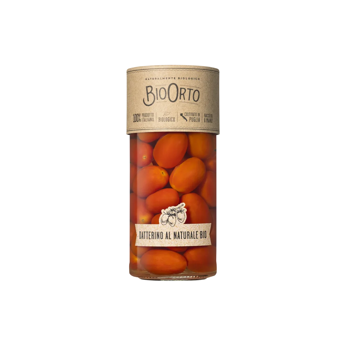 Bio Orto, Organic Datterini Tomatoes in Water - 19.40 oz (550g) - Image 1