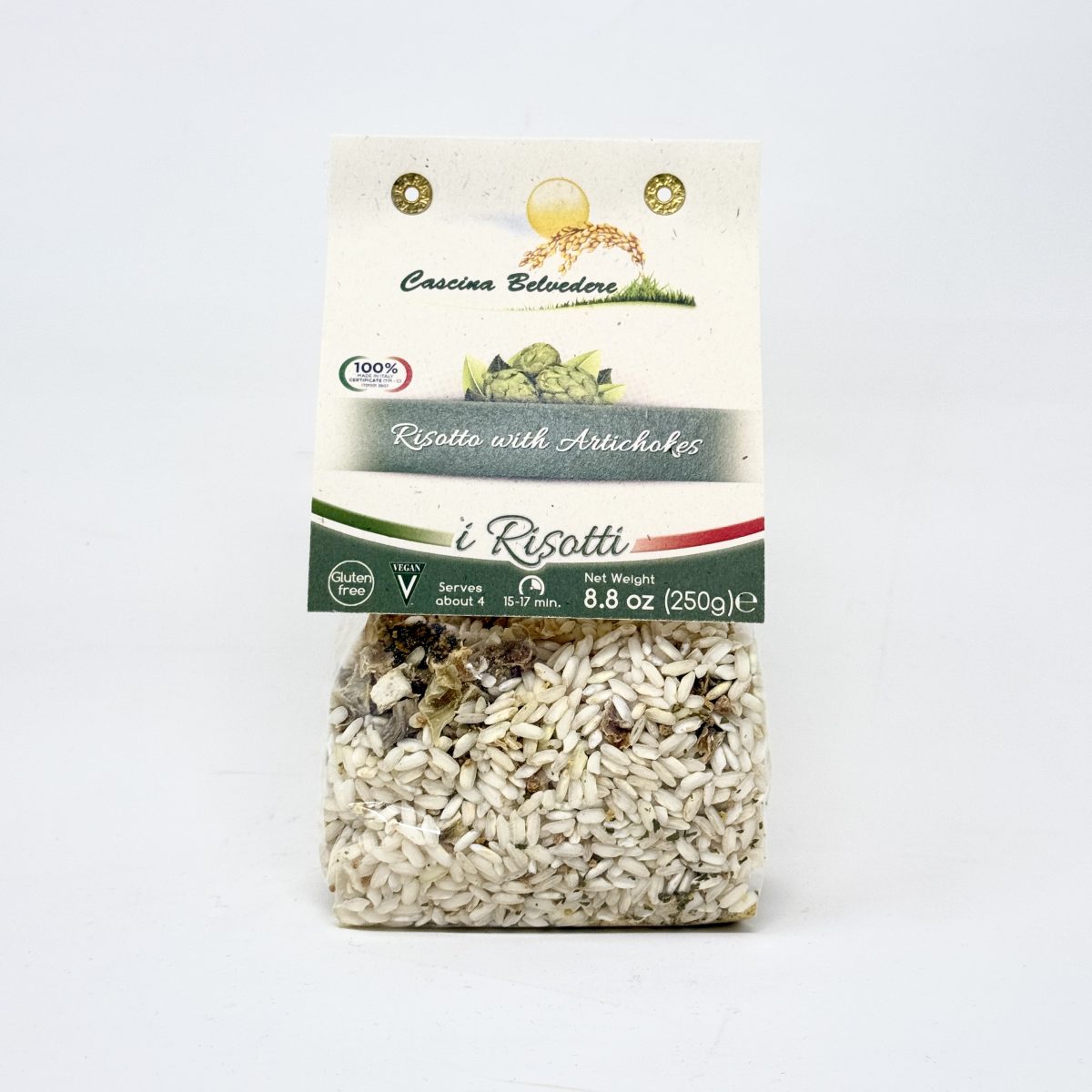 Cascina Belvedere, Risotto with Artichokes - 8.8 oz (250g) - Image 1