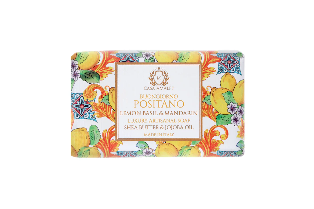 PosX_1100x Casa Amalfi, Lemon Basil & Mandarin Body Soap - 5.29 oz (150g) - Image 1