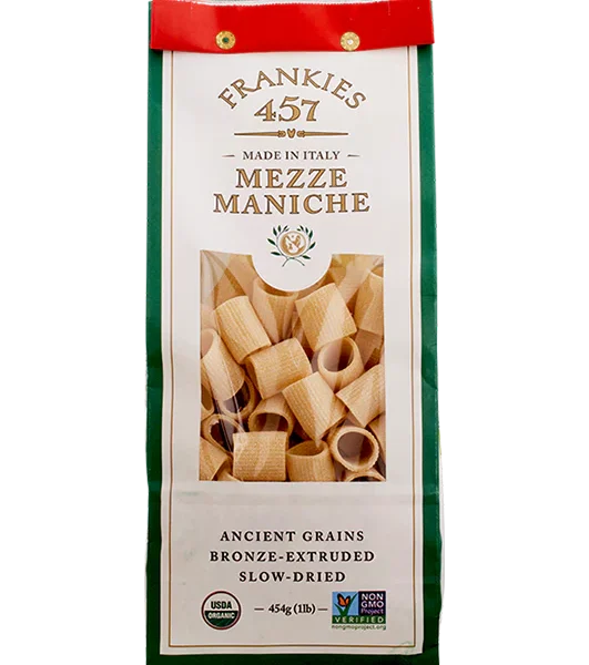 Frankies, Artisanal Mezze Maniche Pasta - 1 Lb (454 g)