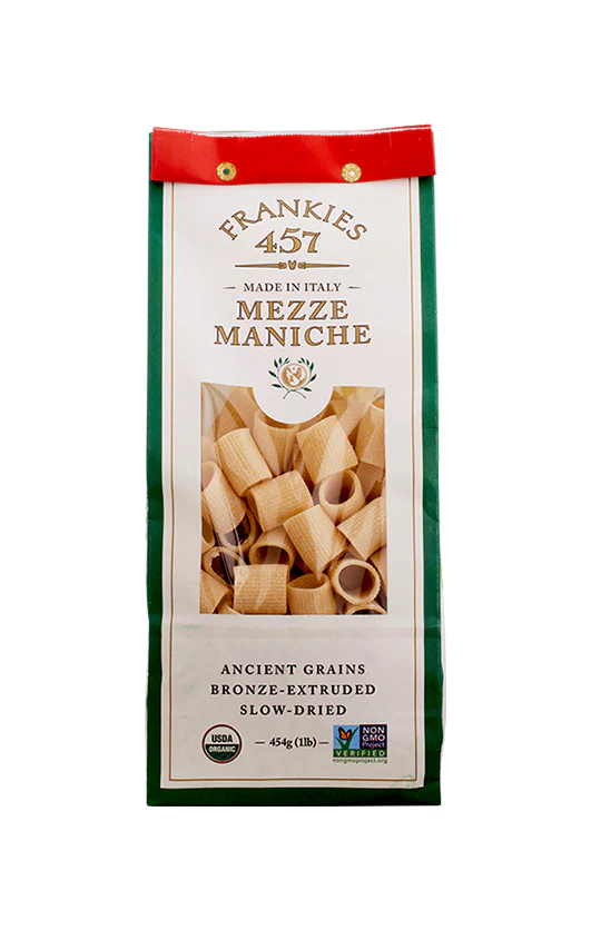 MazzeManiche Frankies, Artisanal Mezze Maniche Pasta - 1 Lb (454 g) - Image 1
