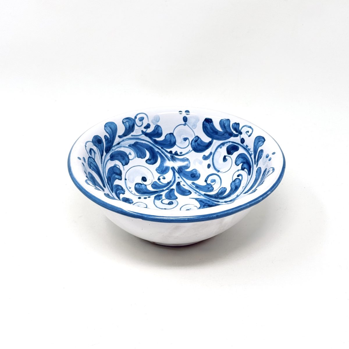 Hand-Painted Ceramic Blue Bowl, Small - 13 cm (5.1 inch) - Image 1