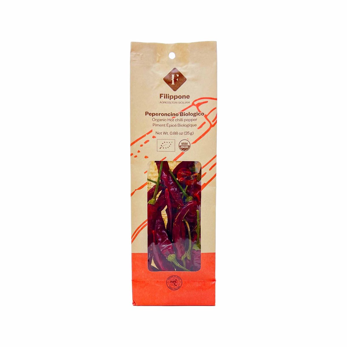 Filippone Organic Chili Pepper - 0.88 oz (25g) - Image 1