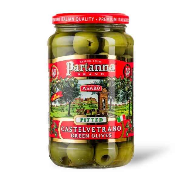 Partanna, Castelvetrano Green Olives, Pitted - 4.9oz (140 g)