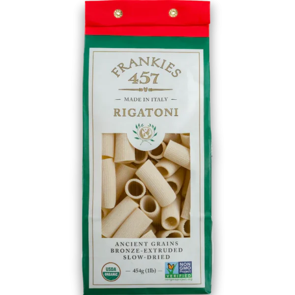 Frankies, Artisanal Rigatoni Pasta - 1 Lb (454 g)