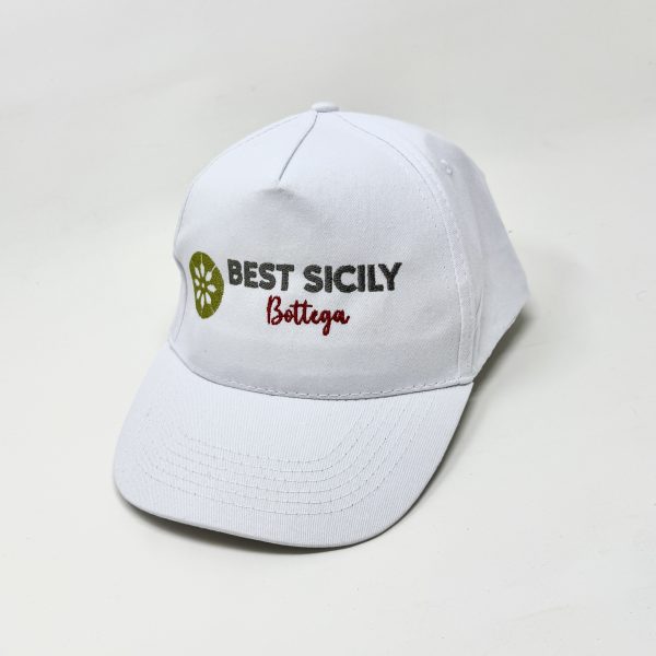 Best Sicily Embroidered Cap - White