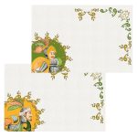 Set of 2 Placemats – Sicilian Pupi (Green)