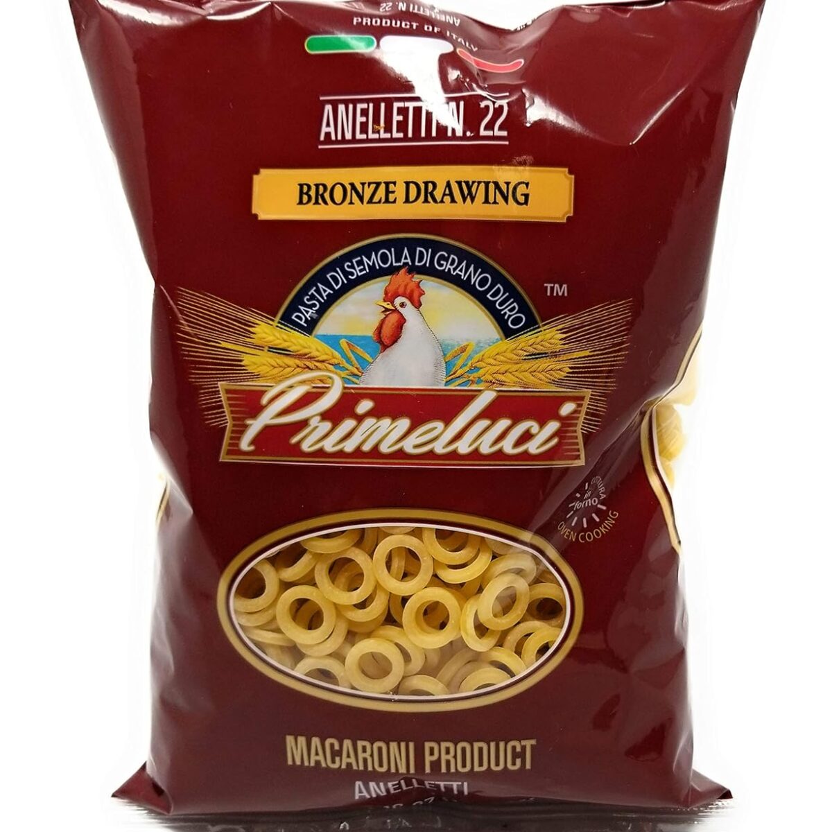 Primeluci Anelletti Pasta - 1 Lb (454 g)