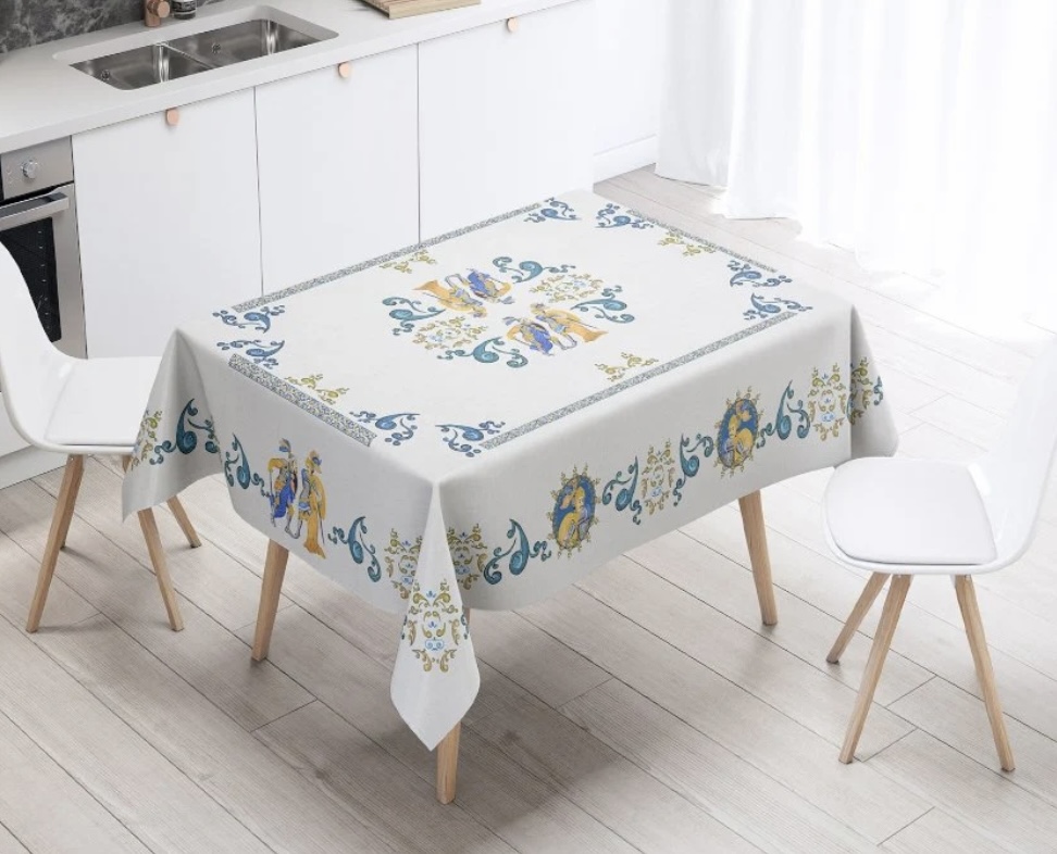 Best Sicily Sicilian Pupi Tablecloth - 152 x 203 cm (60 x 80")