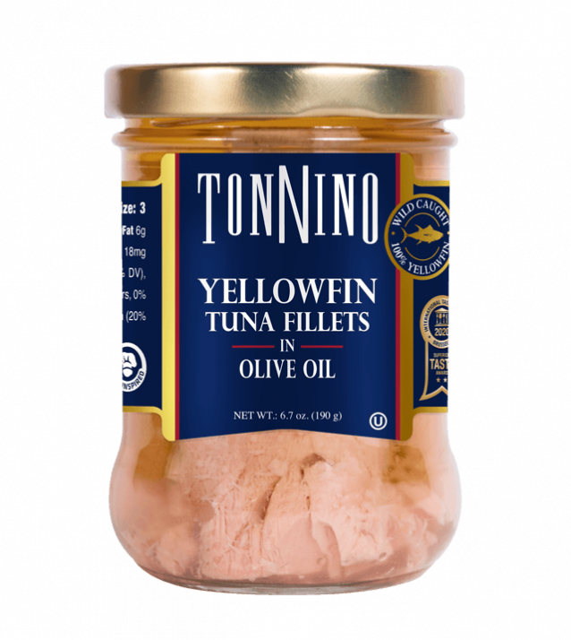 Tonnino Yellowfin Tuna Fillets in Olive Oil - 6.7 oz (190 g)