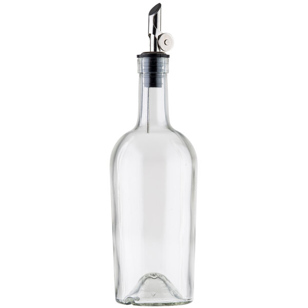 Clear Glass Olive Oil Bottle