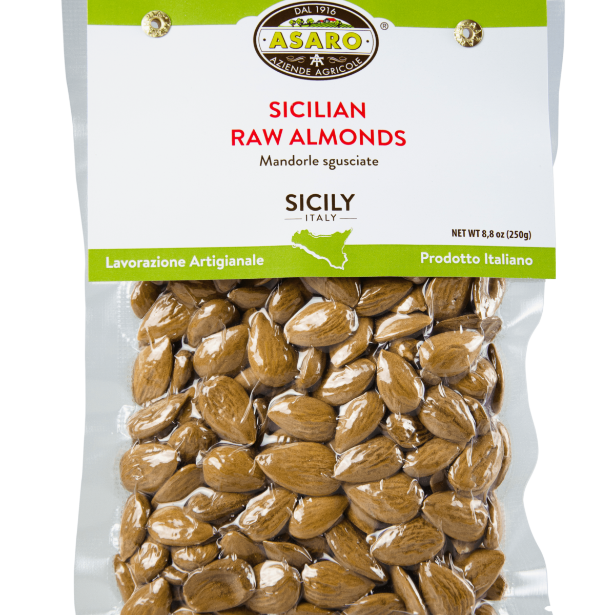 Asaro Farms Sicilian Raw Almonds - 8.8oz (250g)