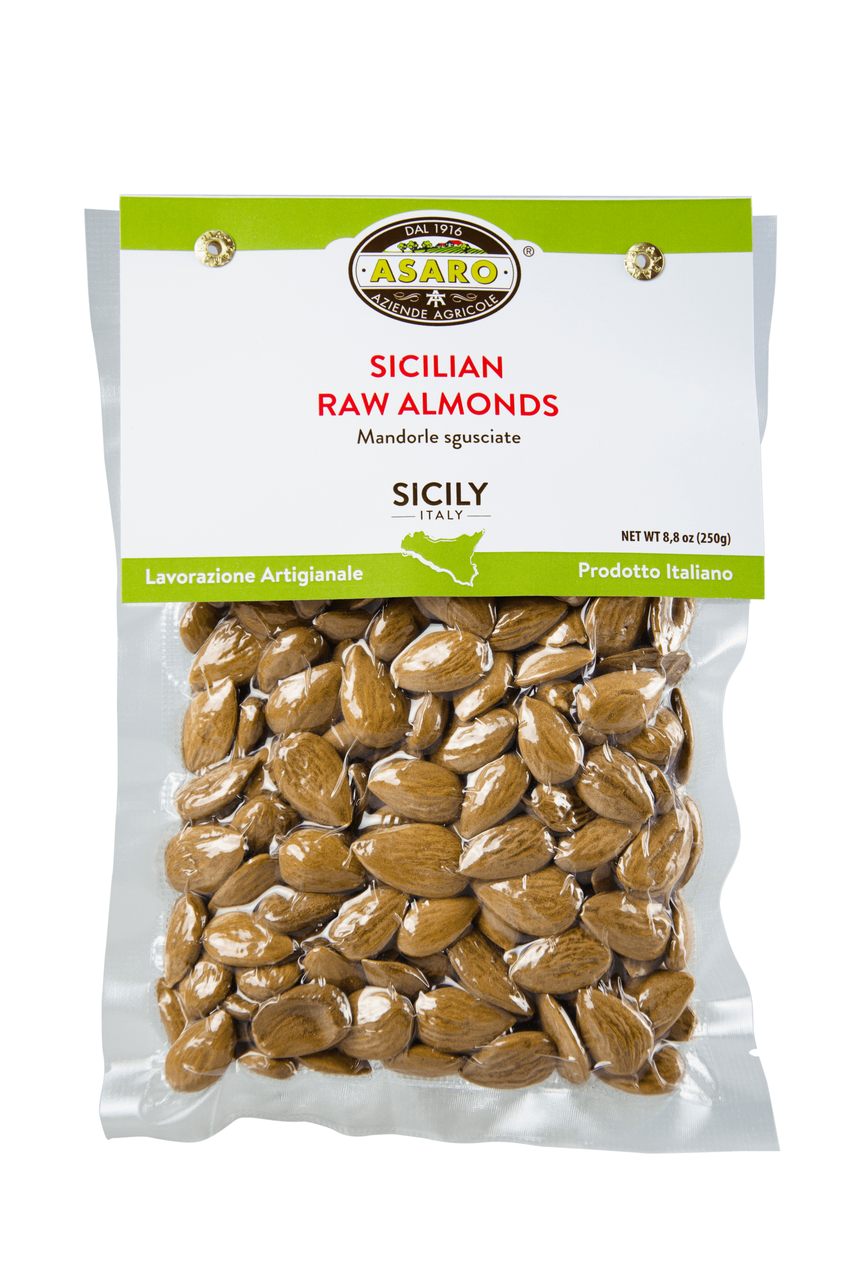 Asaro Farms Sicilian Raw Almonds - 8.8oz (250g)