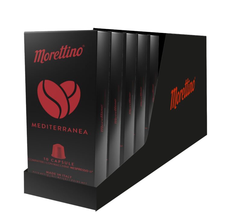 Morettino Mediterranea Capsules Espresso Coffee - Pack of 100 units