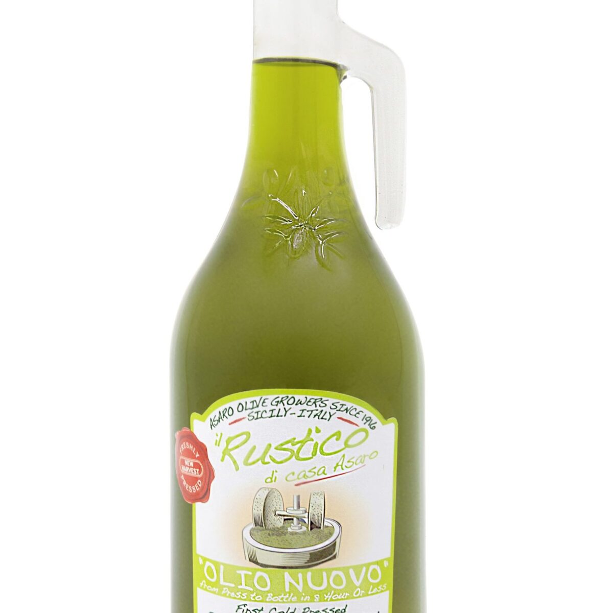 Asaro Farms Olio Nuovo Rustico Extra Virgin Olive Oil - 25.4 Fl OZ (750mL)