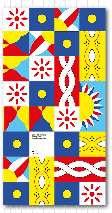 Cirnauti Sicilian Cart Beach Towel - 80×160 cm (31.5 x 63")