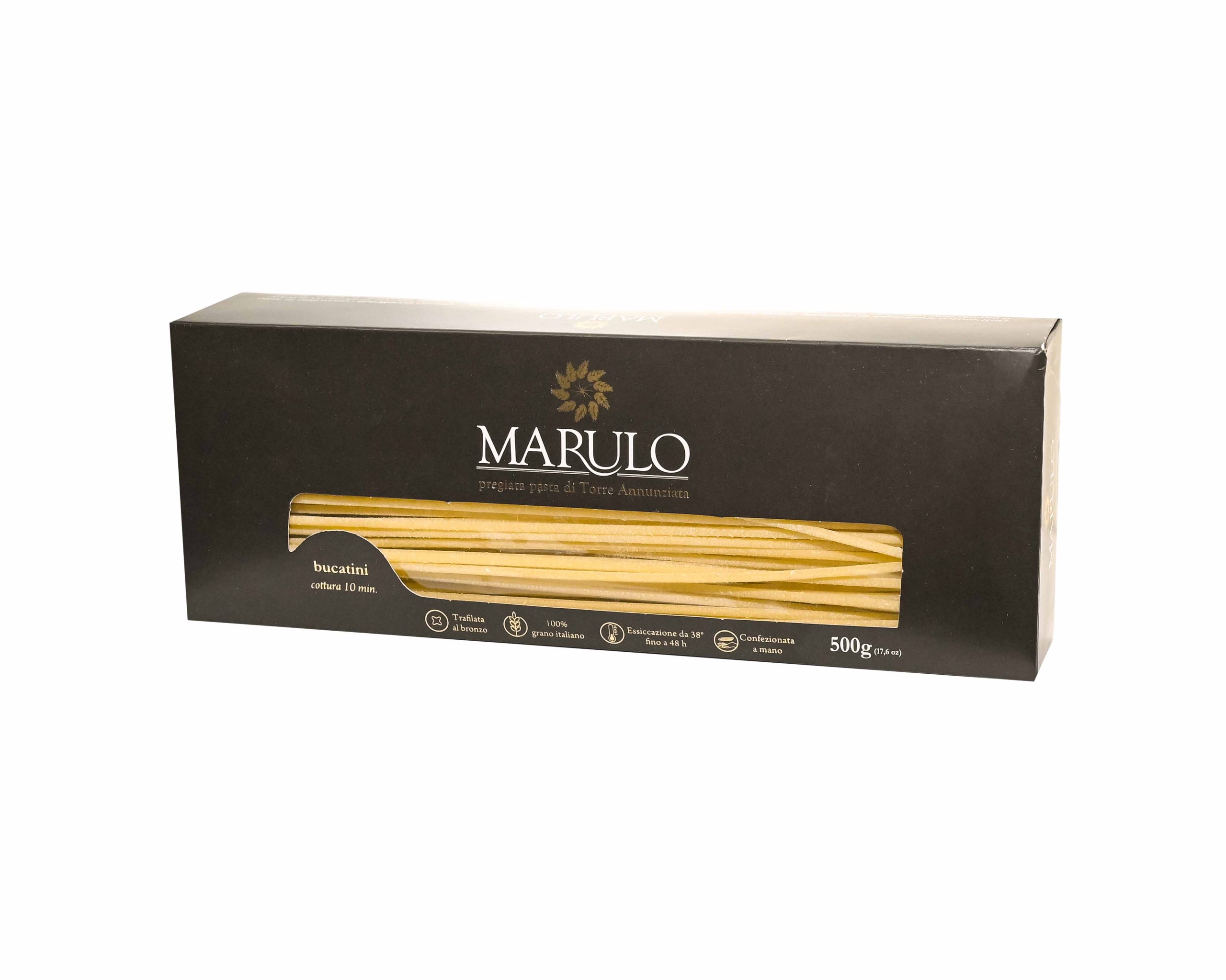 Marulo Artisanal Bucatini Pasta – 1.1 Lb (500g)