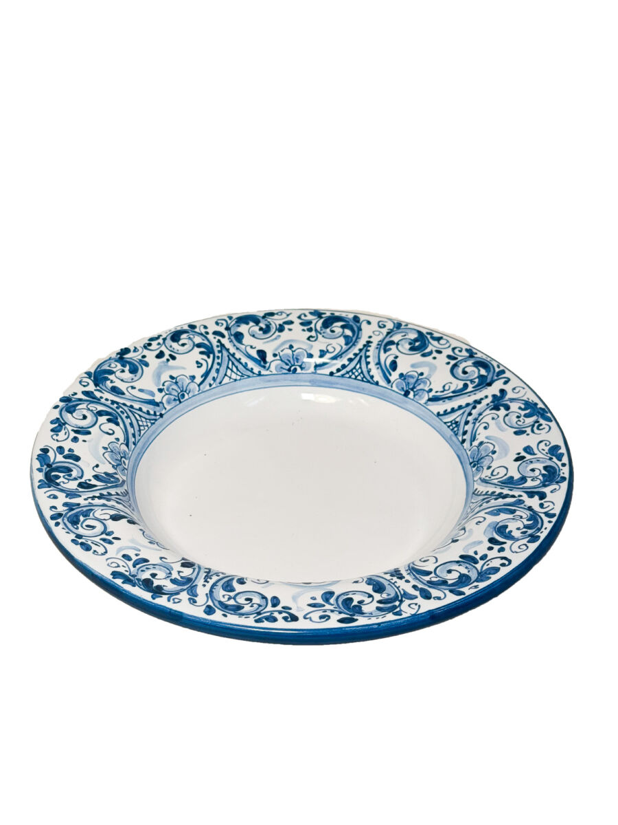 Best Sicily Ceramic Blue Maiolica Deep Plate - Image 3