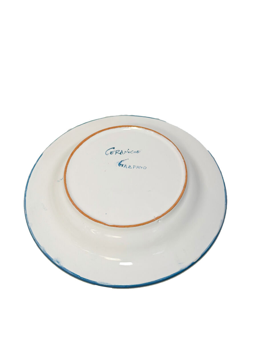 Best Sicily Ceramic Blue Maiolica Deep Plate - Image 2