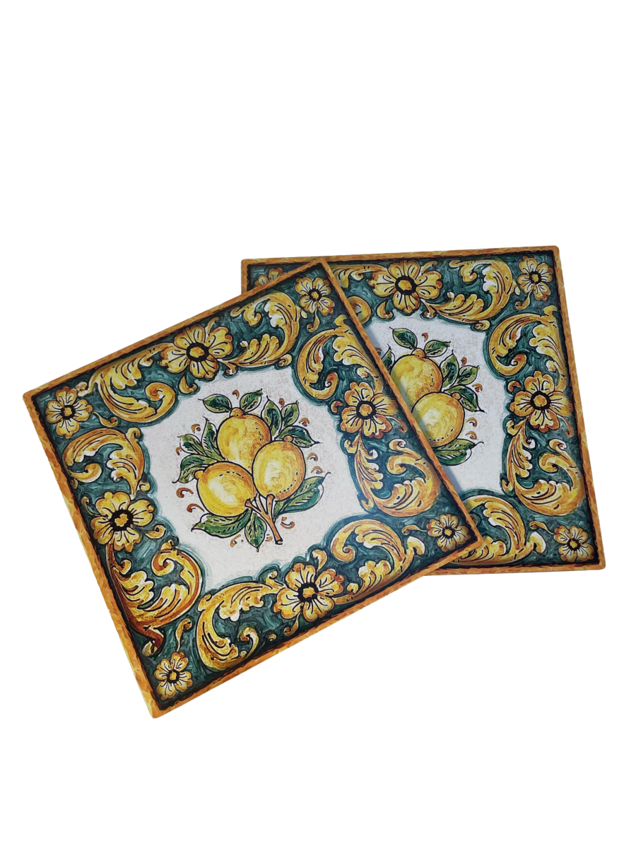 Best Sicily Square Lemon Trivets - Set of 2
